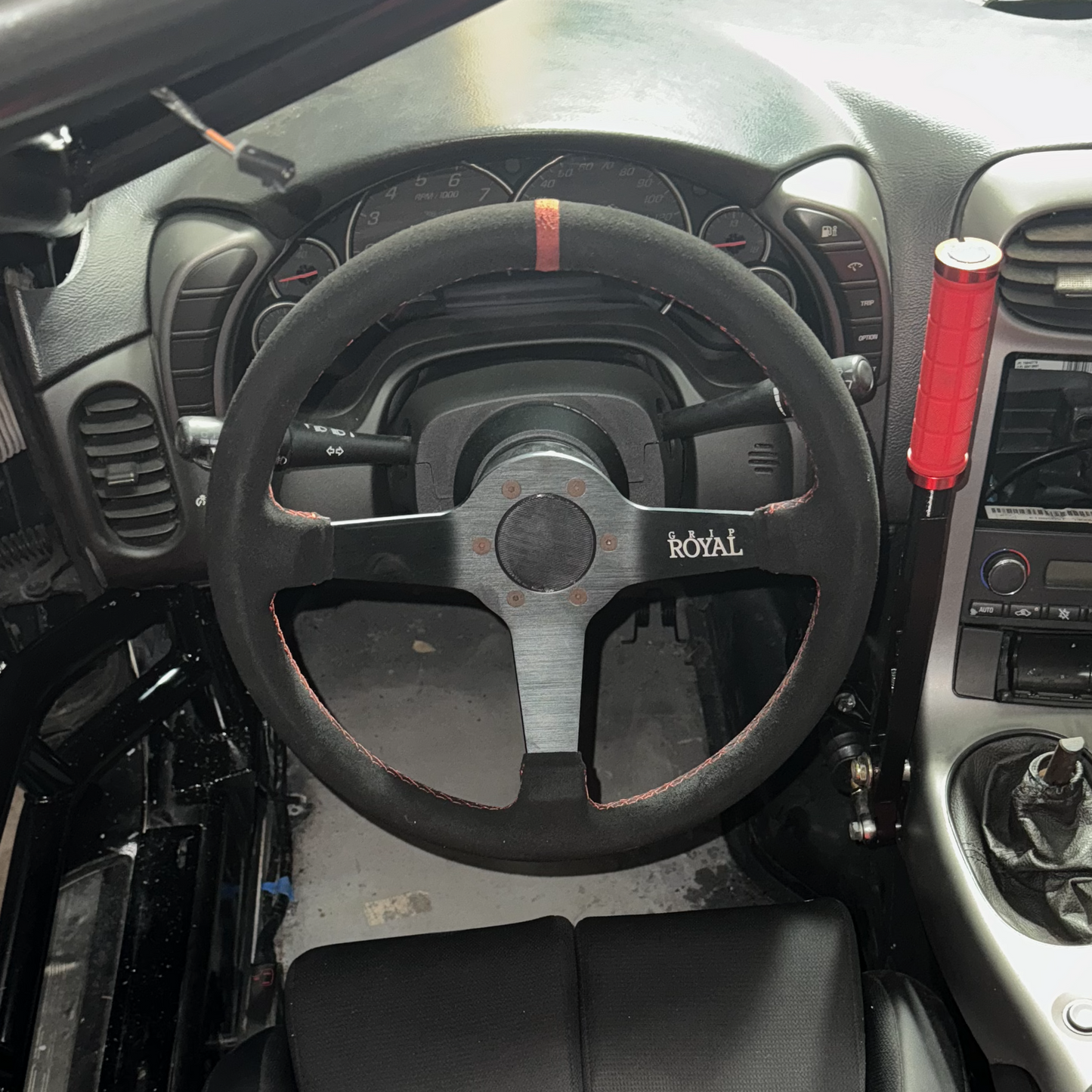 3D Printed Steering Wheel Horn Delete_Stay Sideways (Black)