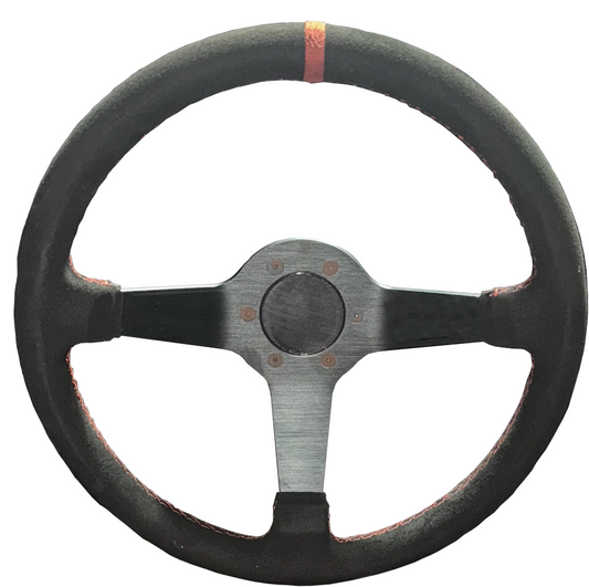 3D Printed Steering Wheel Horn Delete_Stay Sideways (Black)